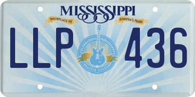 MS license plate LLP436