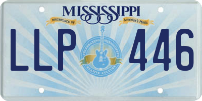 MS license plate LLP446