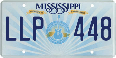 MS license plate LLP448