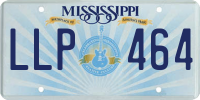MS license plate LLP464