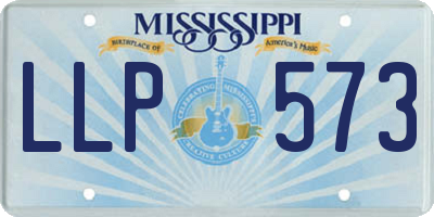 MS license plate LLP573