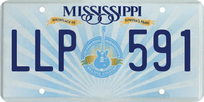 MS license plate LLP591