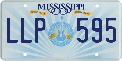 MS license plate LLP595
