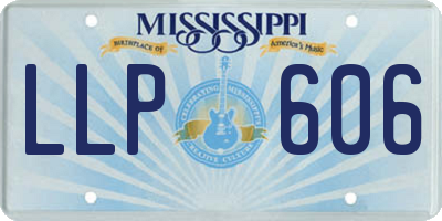 MS license plate LLP606