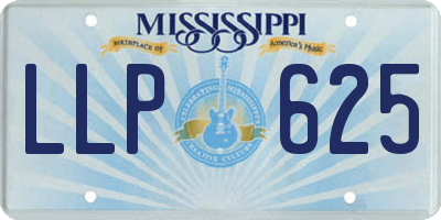 MS license plate LLP625
