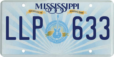 MS license plate LLP633
