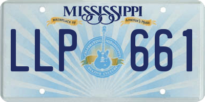 MS license plate LLP661