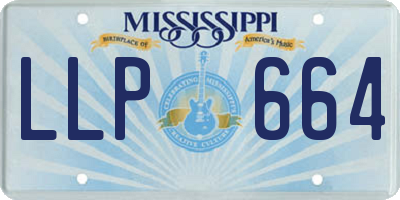 MS license plate LLP664