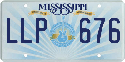 MS license plate LLP676