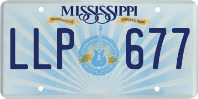 MS license plate LLP677