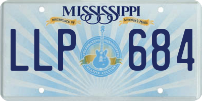 MS license plate LLP684