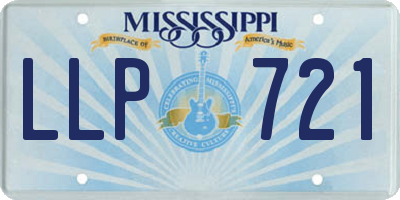 MS license plate LLP721