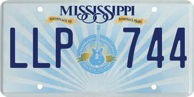 MS license plate LLP744