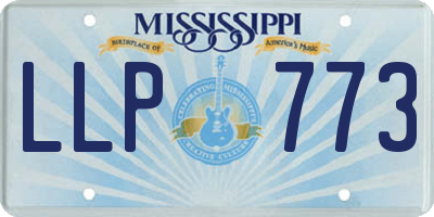 MS license plate LLP773