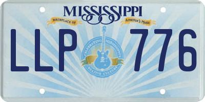 MS license plate LLP776