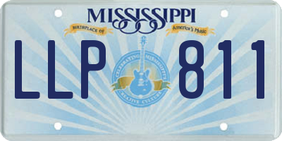 MS license plate LLP811
