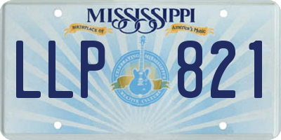 MS license plate LLP821