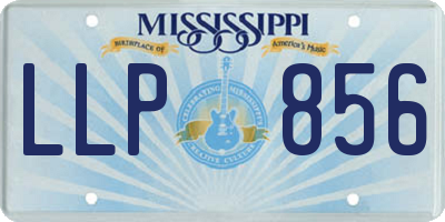 MS license plate LLP856