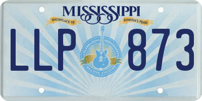 MS license plate LLP873