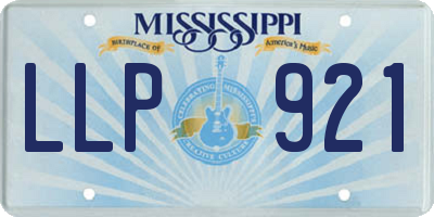 MS license plate LLP921
