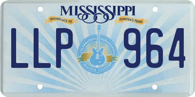 MS license plate LLP964