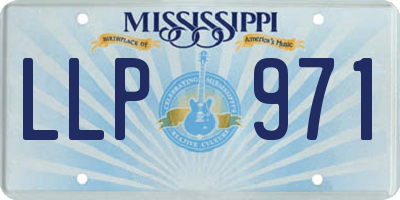 MS license plate LLP971