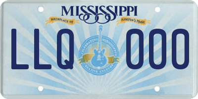 MS license plate LLQ000