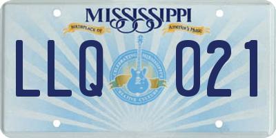MS license plate LLQ021