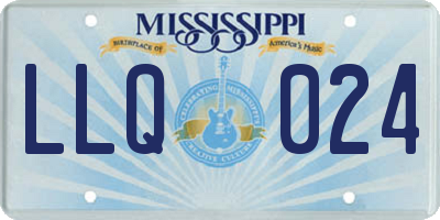 MS license plate LLQ024