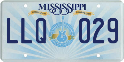 MS license plate LLQ029