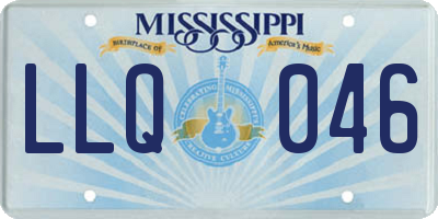 MS license plate LLQ046