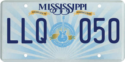 MS license plate LLQ050