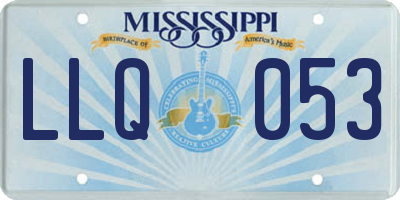 MS license plate LLQ053