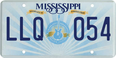 MS license plate LLQ054