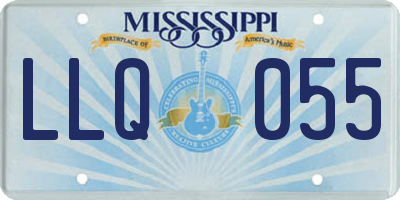 MS license plate LLQ055