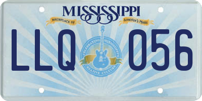 MS license plate LLQ056