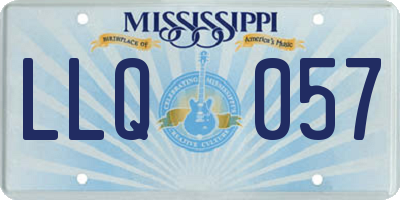 MS license plate LLQ057