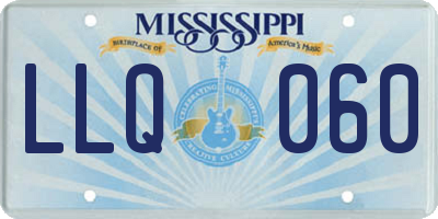 MS license plate LLQ060