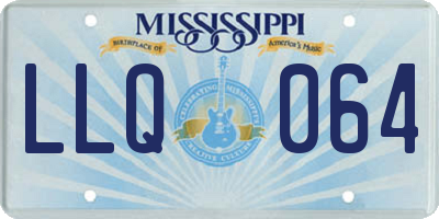 MS license plate LLQ064