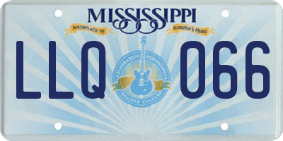 MS license plate LLQ066