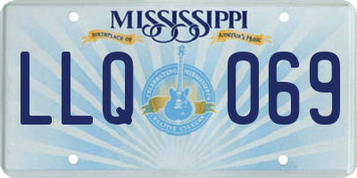 MS license plate LLQ069
