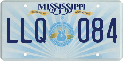 MS license plate LLQ084
