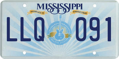 MS license plate LLQ091