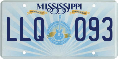 MS license plate LLQ093