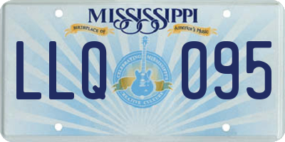 MS license plate LLQ095