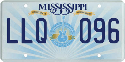 MS license plate LLQ096
