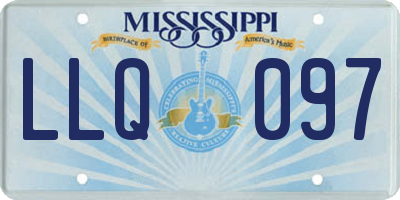 MS license plate LLQ097