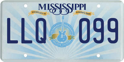 MS license plate LLQ099