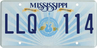 MS license plate LLQ114