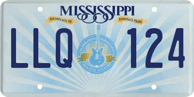 MS license plate LLQ124